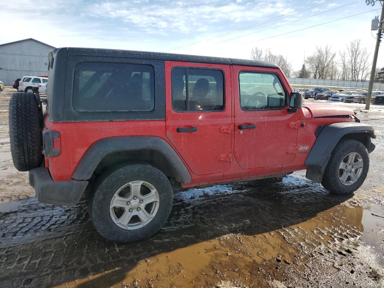 2021 Jeep Wrangler VIN 1C4HJXKN2MW640909 Copart auction photo, front end damage thumbnail 3