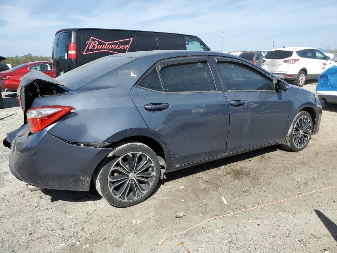 2014 Toyota Corolla VIN 2T1BURHEXEC123013 Copart auction photo, rear end damage thumbnail 3