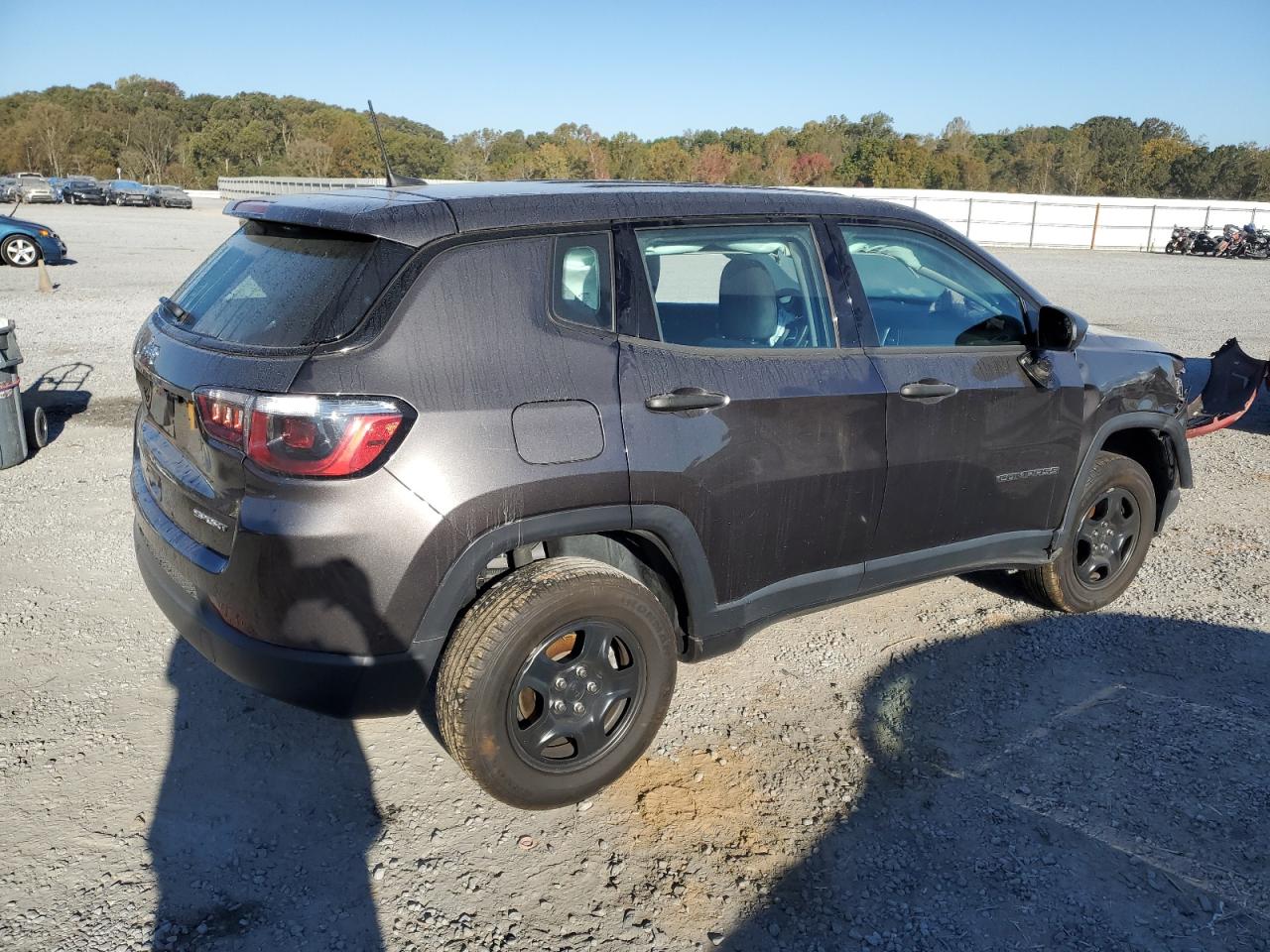 2021 Jeep Compass VIN 3C4NJDAB1MT500316 Copart auction photo, rollover damage thumbnail 3