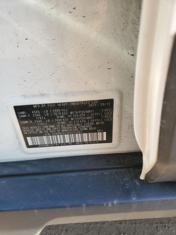 2013 Subaru Outback VIN 4S4BRCKC7D3237463 Copart auction photo, front end damage thumbnail 13