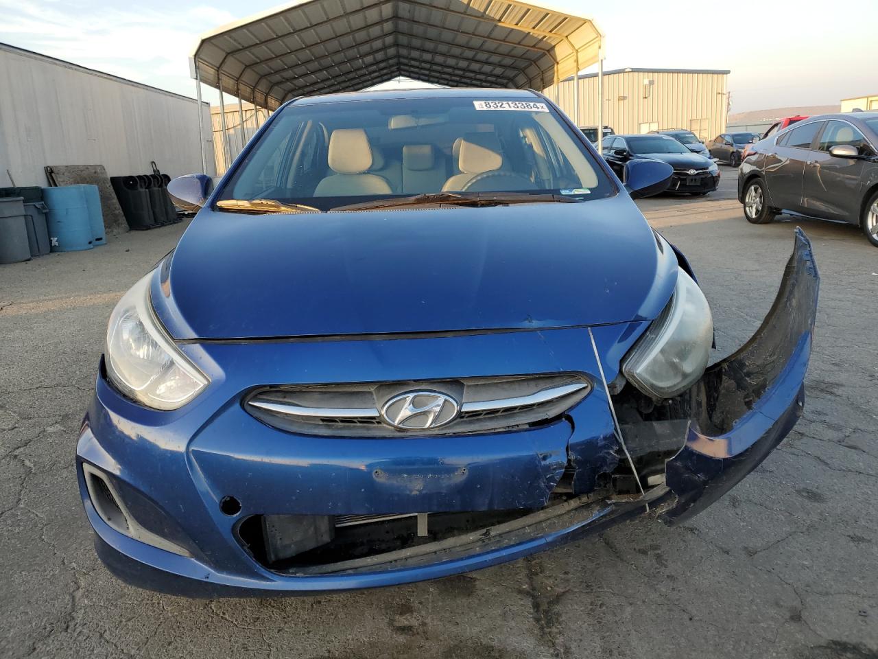 2016 Hyundai Accent VIN KMHCT4AE2GU990377 Copart auction photo, front end / vandalism damage thumbnail 5
