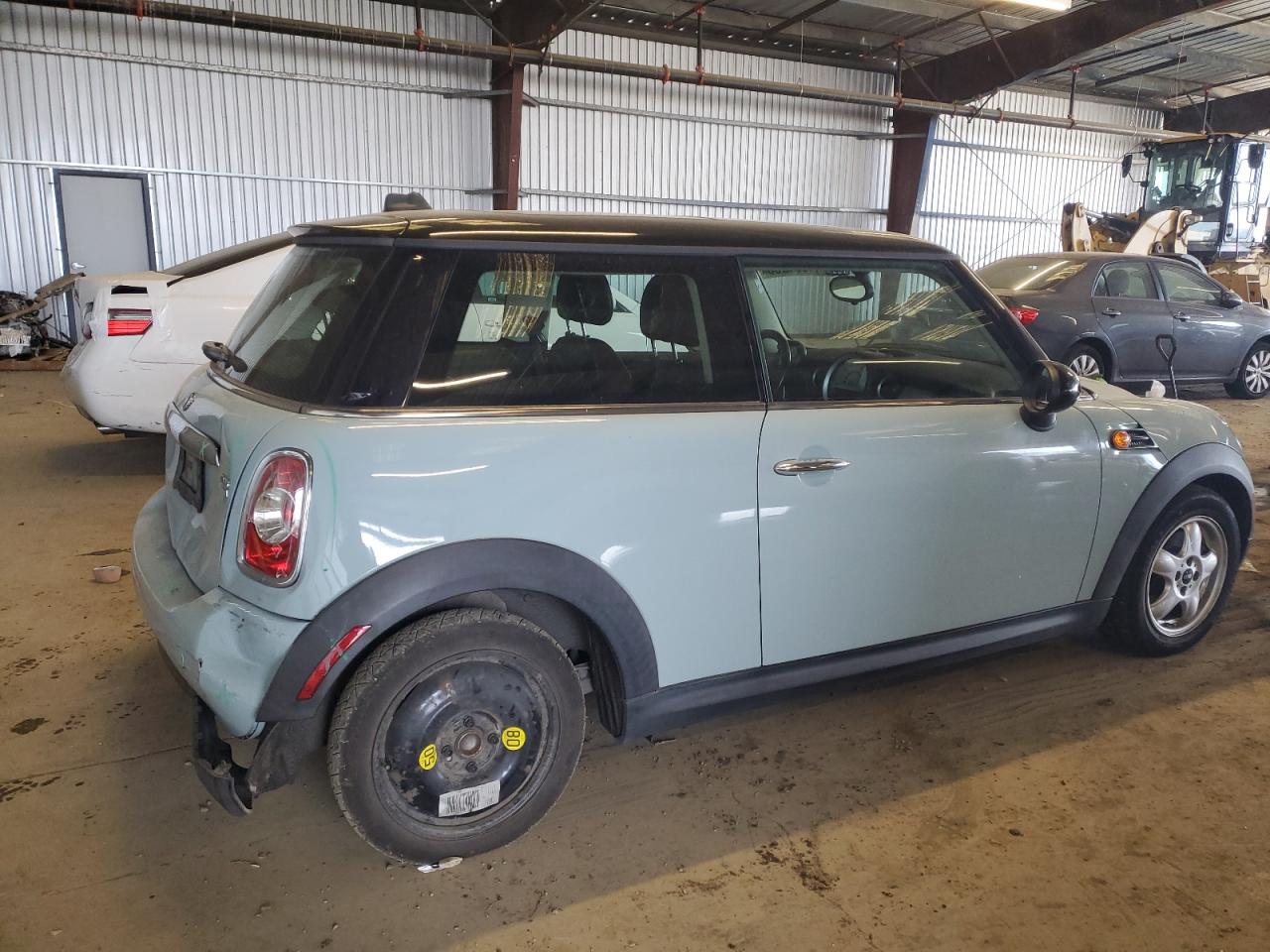 2011 MINI Cooper VIN WMWSU3C52BT182465 Copart auction photo, front end / rear end damage thumbnail 3
