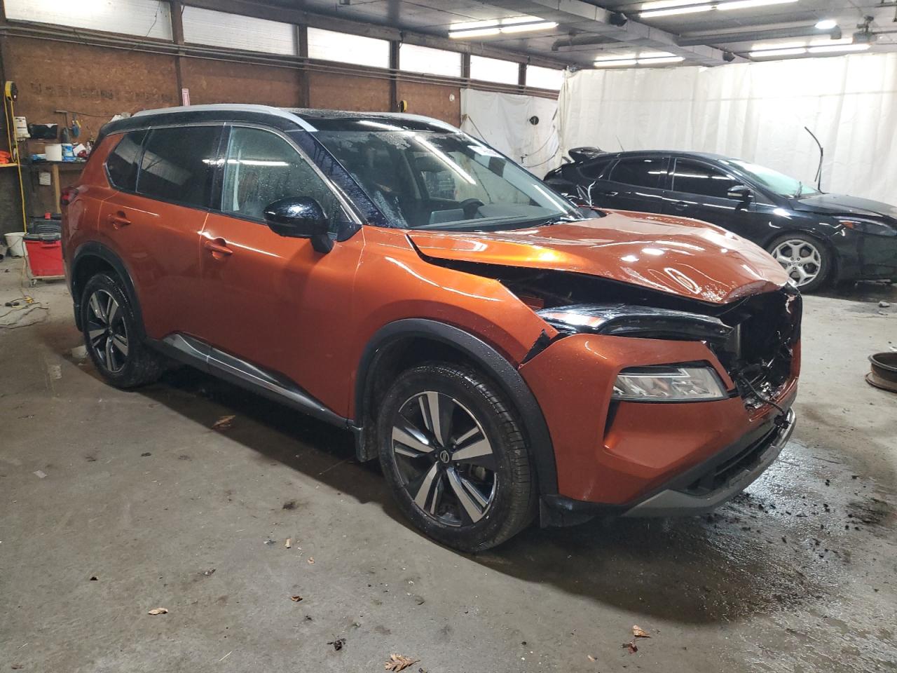 2021 Nissan Rogue VIN JN8AT3CB2MW216191 Copart auction photo, front end damage thumbnail 4