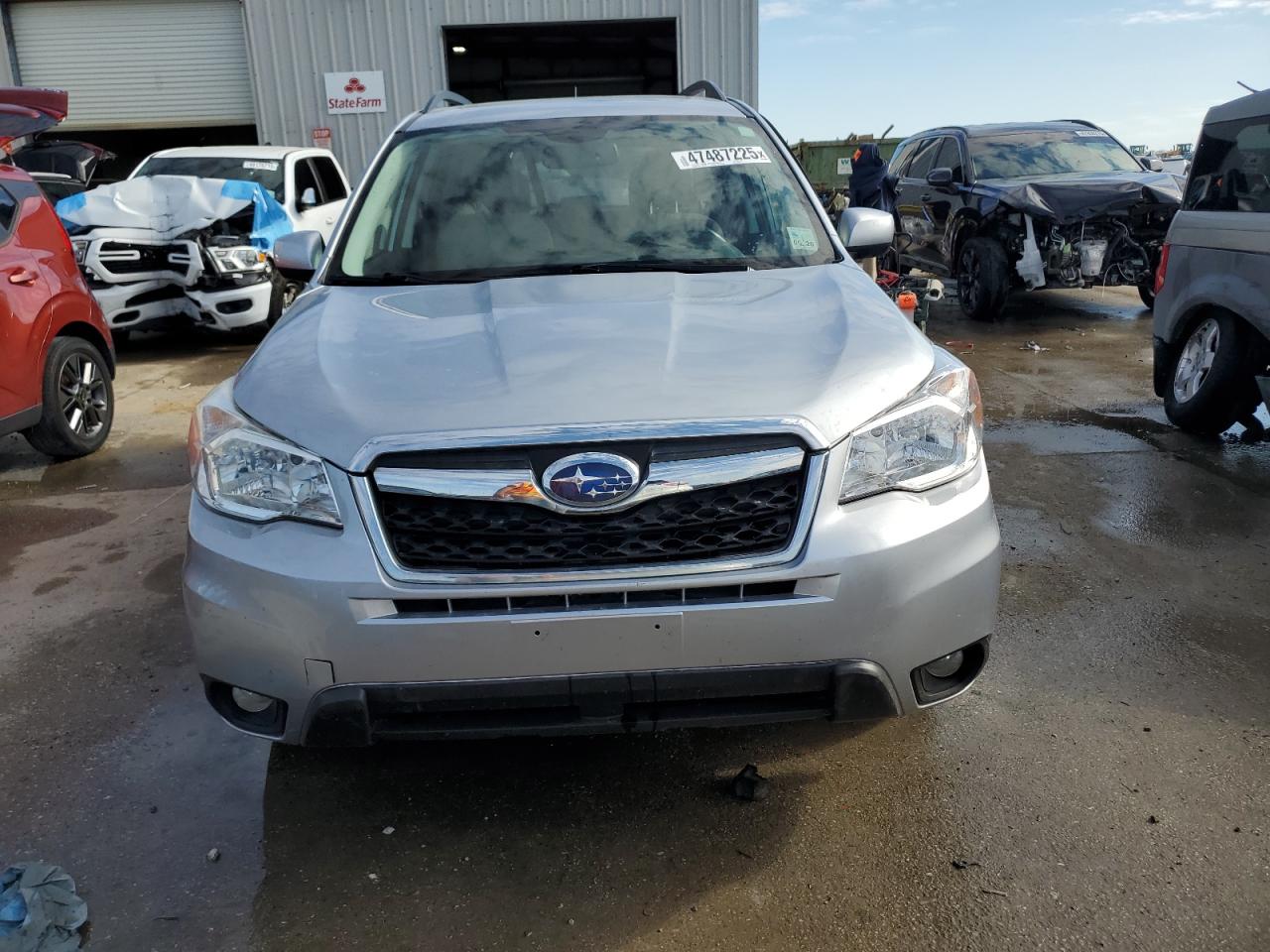 2014 Subaru Forester VIN JF2SJAHC8EH493656 Copart auction photo, side / front end damage thumbnail 5