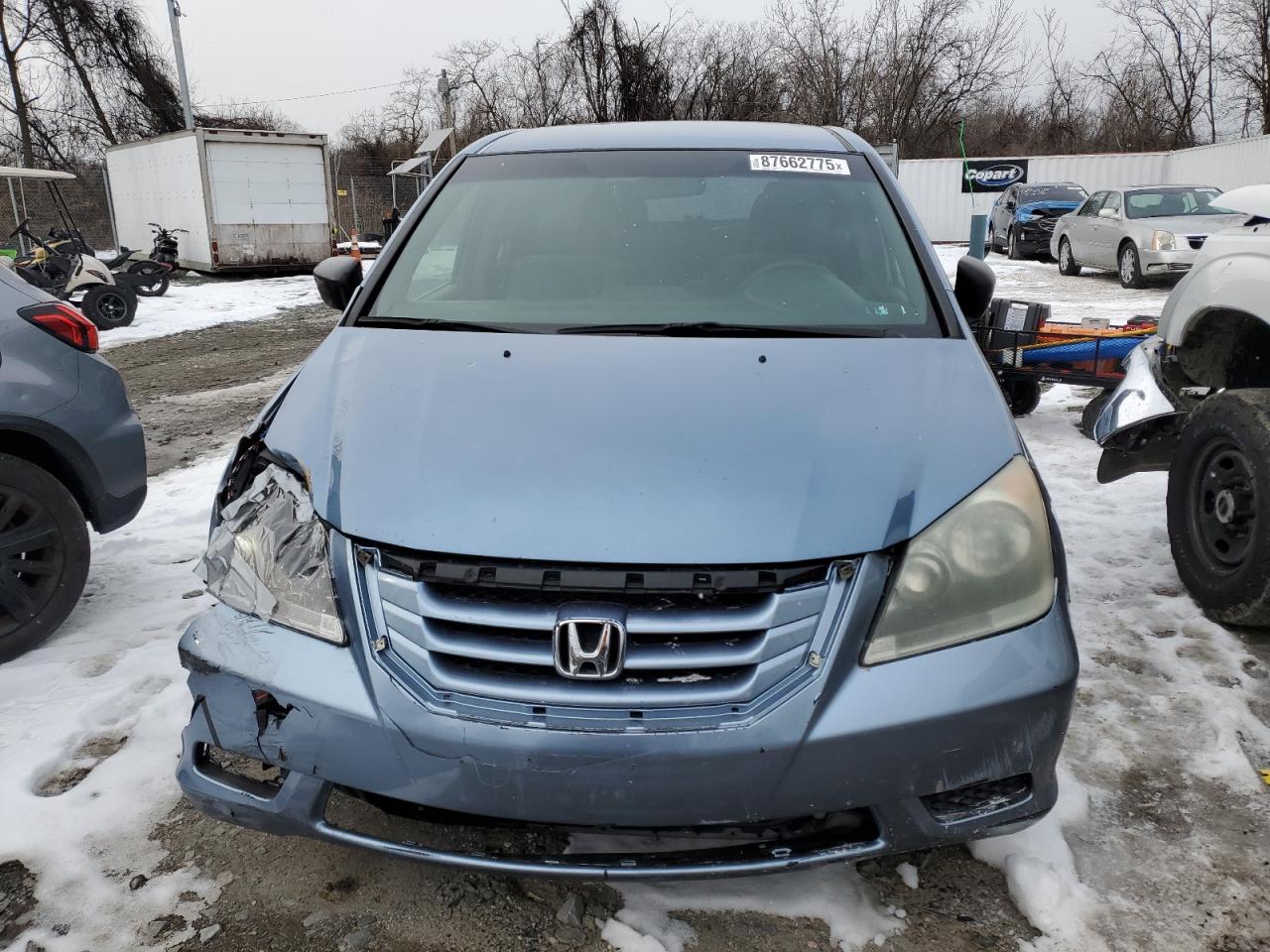 2009 Honda Odyssey VIN 5FNRL38239B028914 Copart auction photo, front end damage thumbnail 5