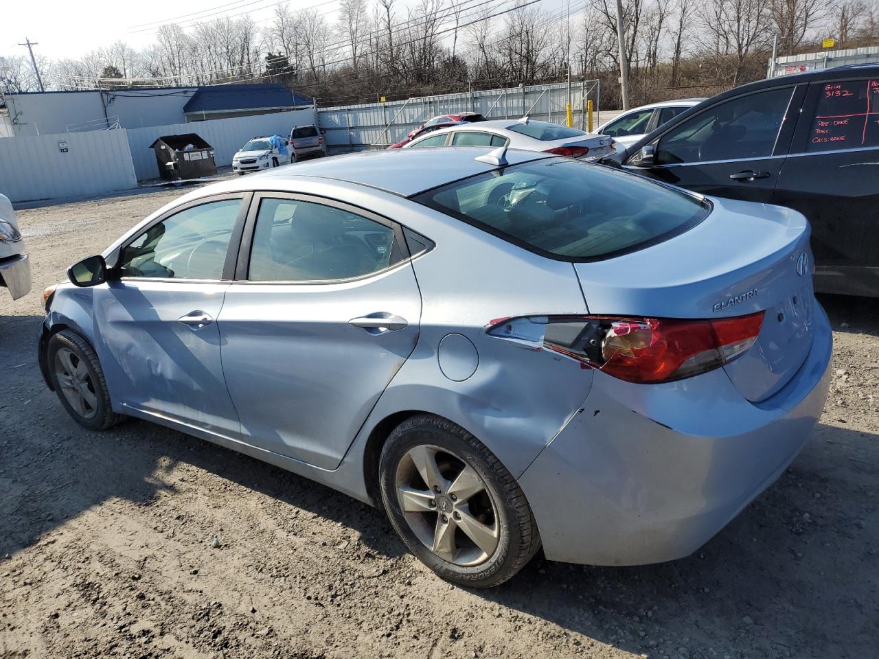 2013 Hyundai Elantra VIN KMHDH4AE4DU488195 Copart auction photo, all over damage thumbnail 2