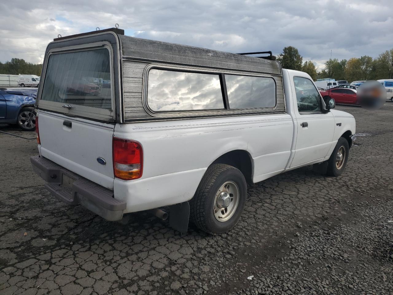 1996 Ford Ranger VIN 1FTCR10U9TUB30318 Copart auction photo, vandalism / side damage thumbnail 3