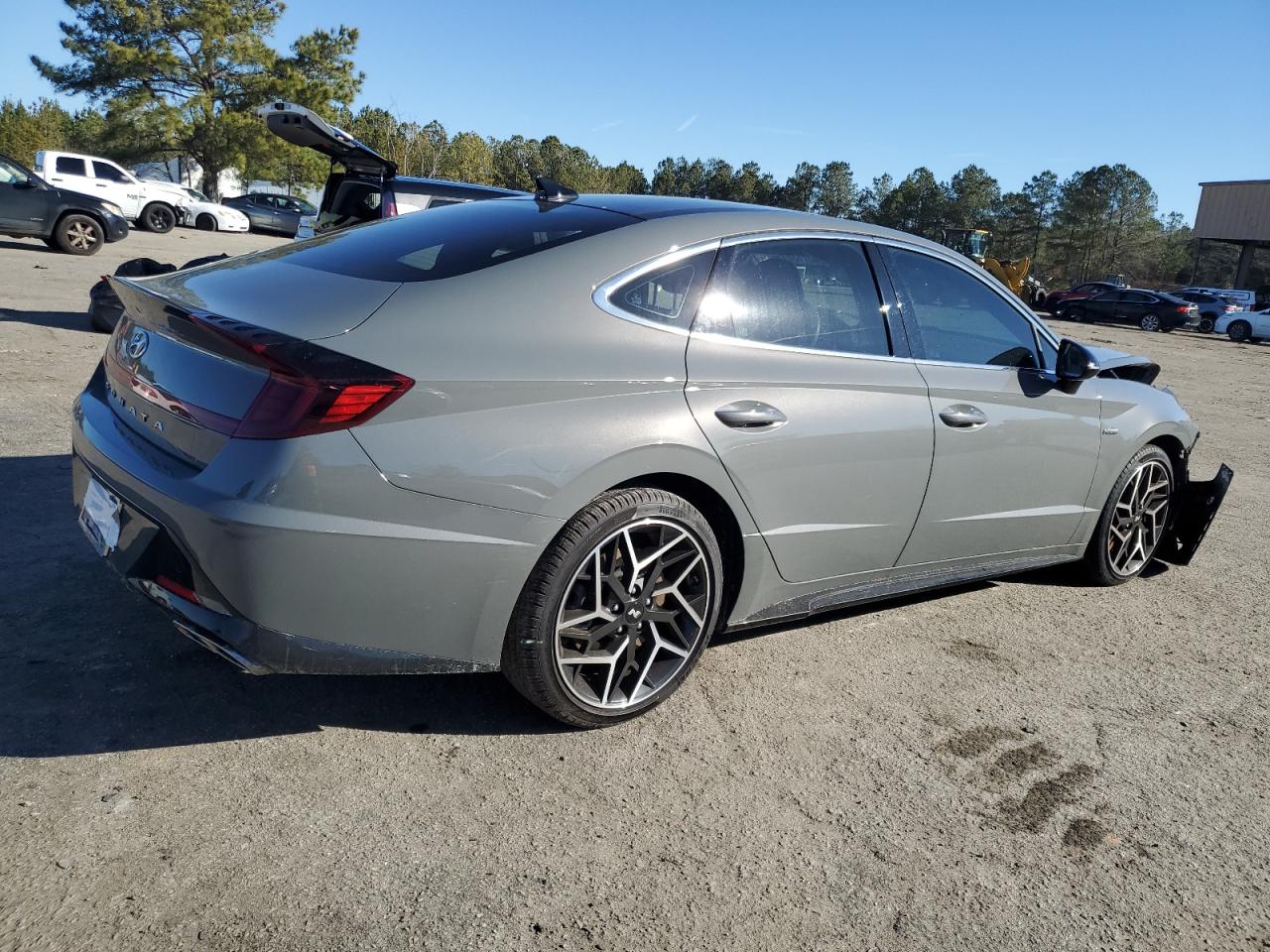 2023 Hyundai Sonata VIN KMHL14JC1PA279520 Copart auction photo, undercarriage damage thumbnail 3
