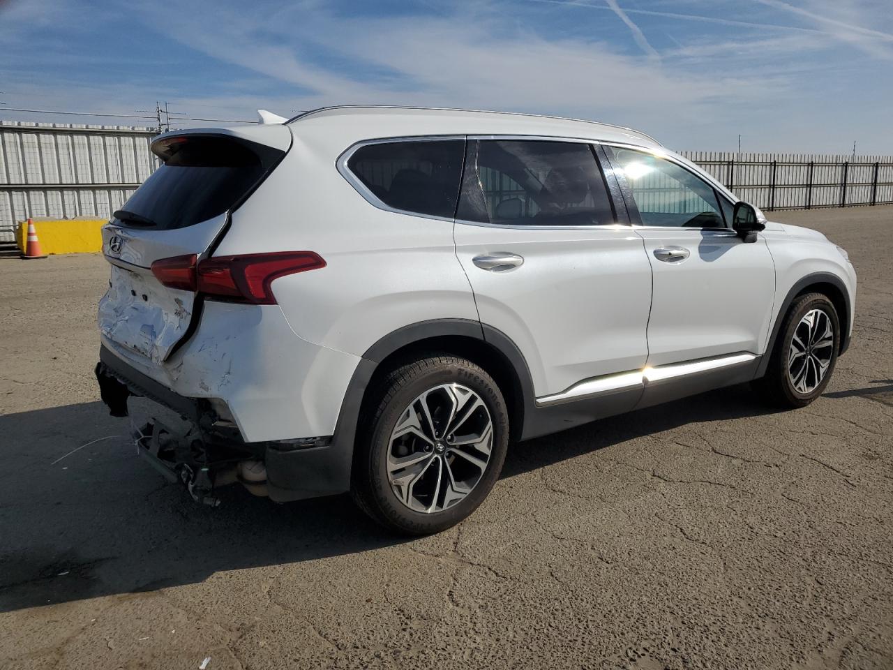 2019 Hyundai Santa Fe VIN 5NMS53AA9KH016803 Copart auction photo, rear end damage thumbnail 3