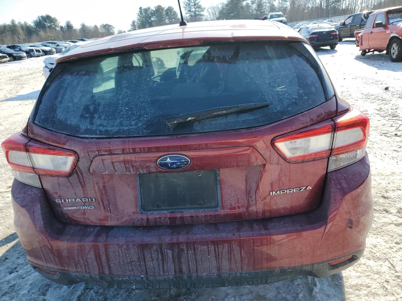 2019 Subaru Impreza VIN 4S3GTAB68K3701805 Copart auction photo, front end damage thumbnail 6
