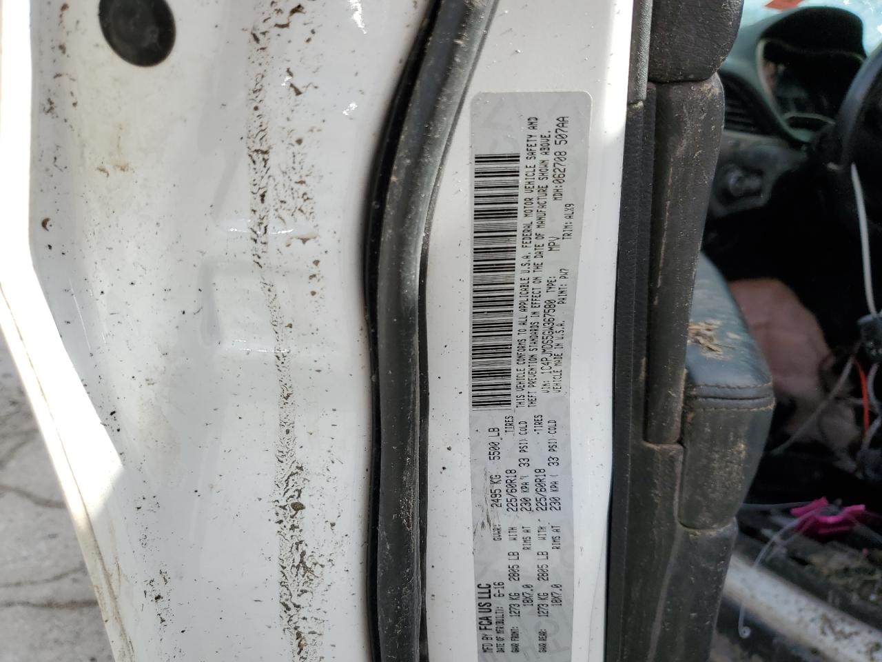 2016 Jeep Grand Cherokee VIN 1C4PJMDS5GW367580 Copart auction photo, all over damage thumbnail 14
