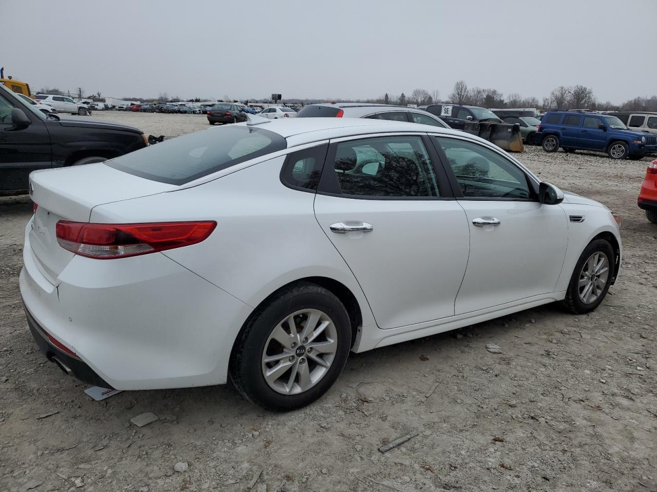 2016 KIA Optima VIN 5XXGT4L31GG009009 Copart auction photo, undercarriage / front end damage thumbnail 3