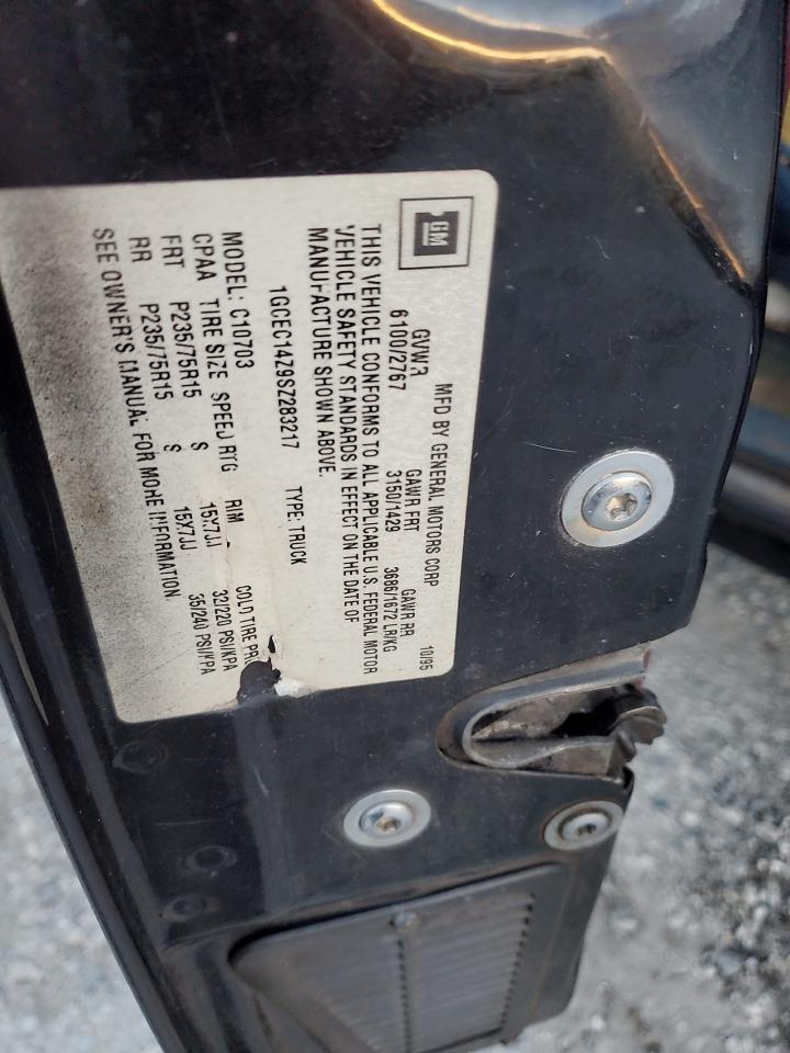 1994 GMC Sierra VIN 1GTDC14KXRZ555489 Copart auction photo, front end damage thumbnail 12