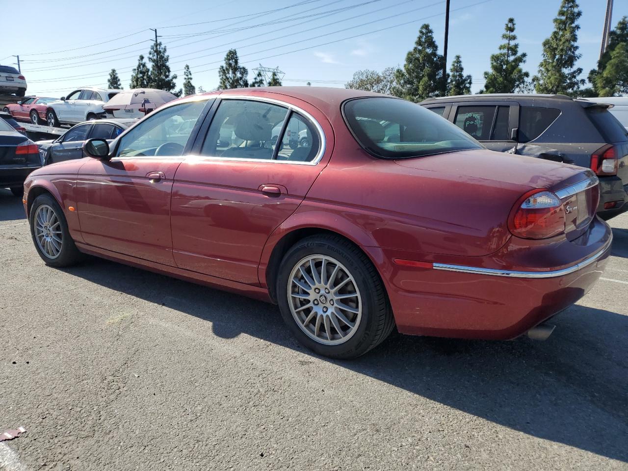 2006 Jaguar S-Type VIN SAJWA01AX6FN56676 Copart auction photo, vandalism damage thumbnail 2
