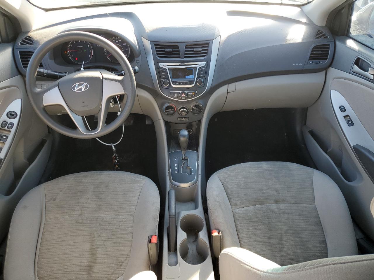 2017 Hyundai Accent VIN KMHCT4AE3HU361244 Copart auction photo, front end damage thumbnail 8