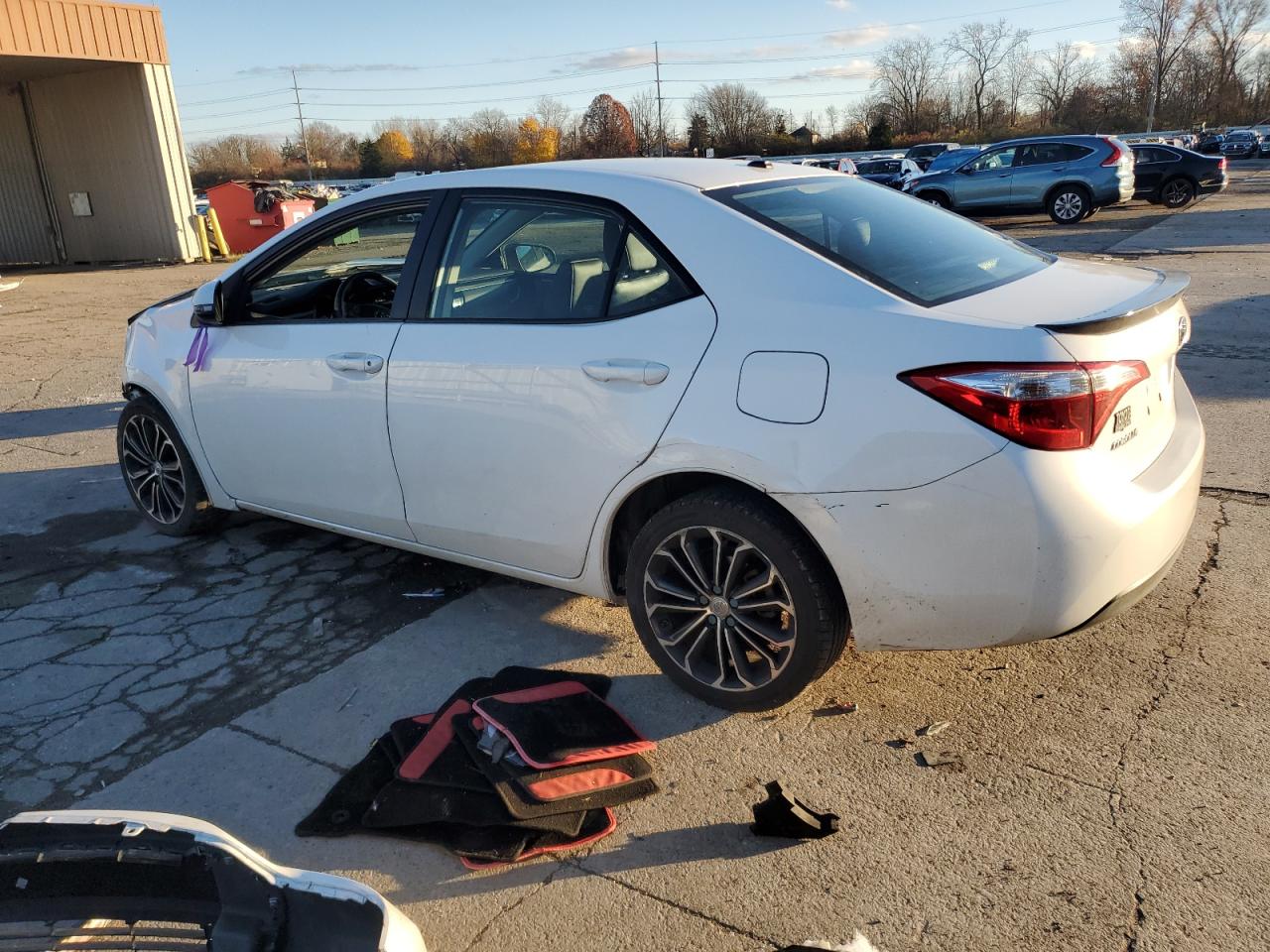 2016 Toyota Corolla VIN 2T1BURHE6GC545718 Copart auction photo, front end / side damage thumbnail 2
