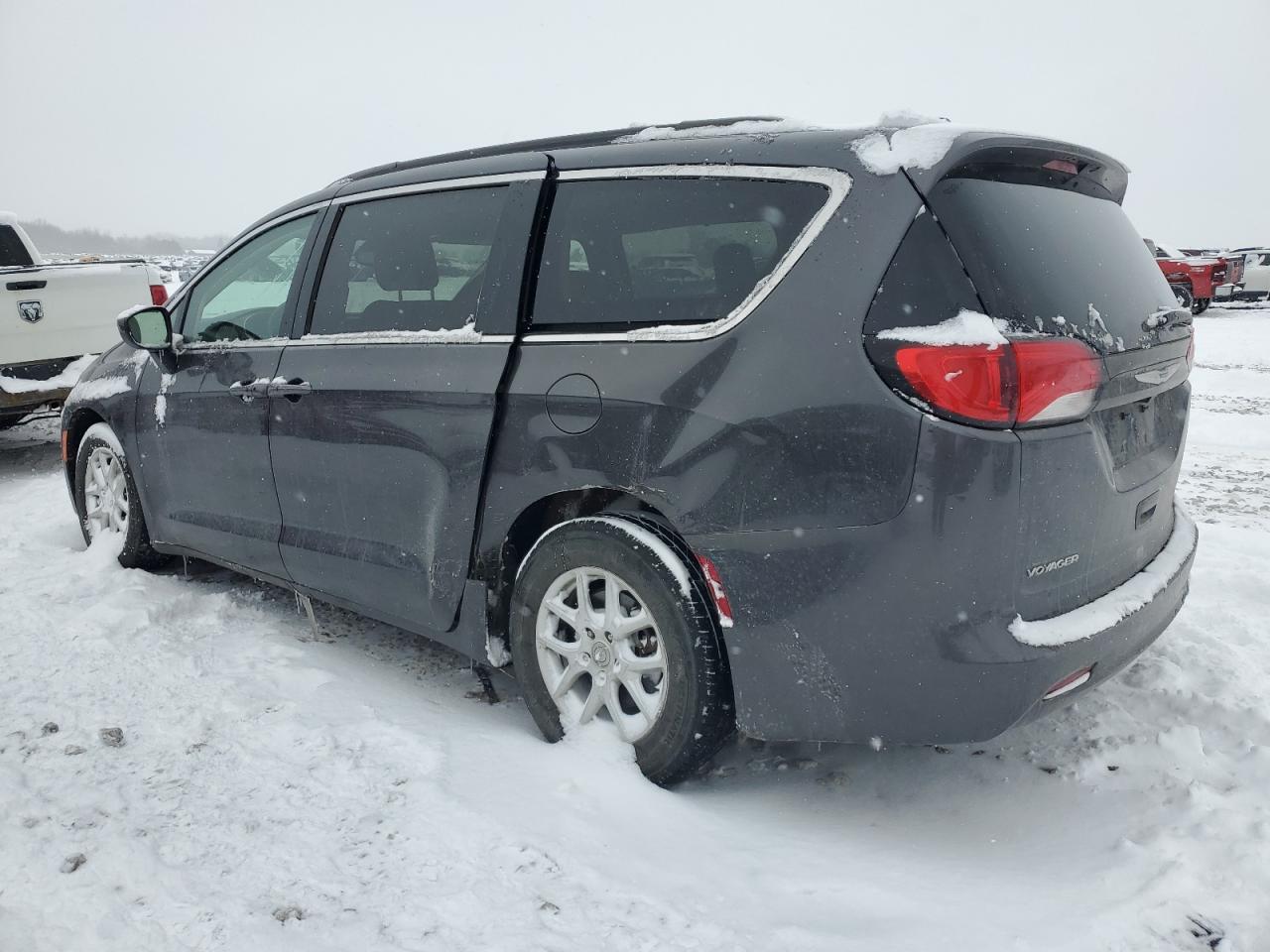 2020 Chrysler Voyager VIN 2C4RC1DG3LR261810 Copart auction photo, side / rear end damage thumbnail 2