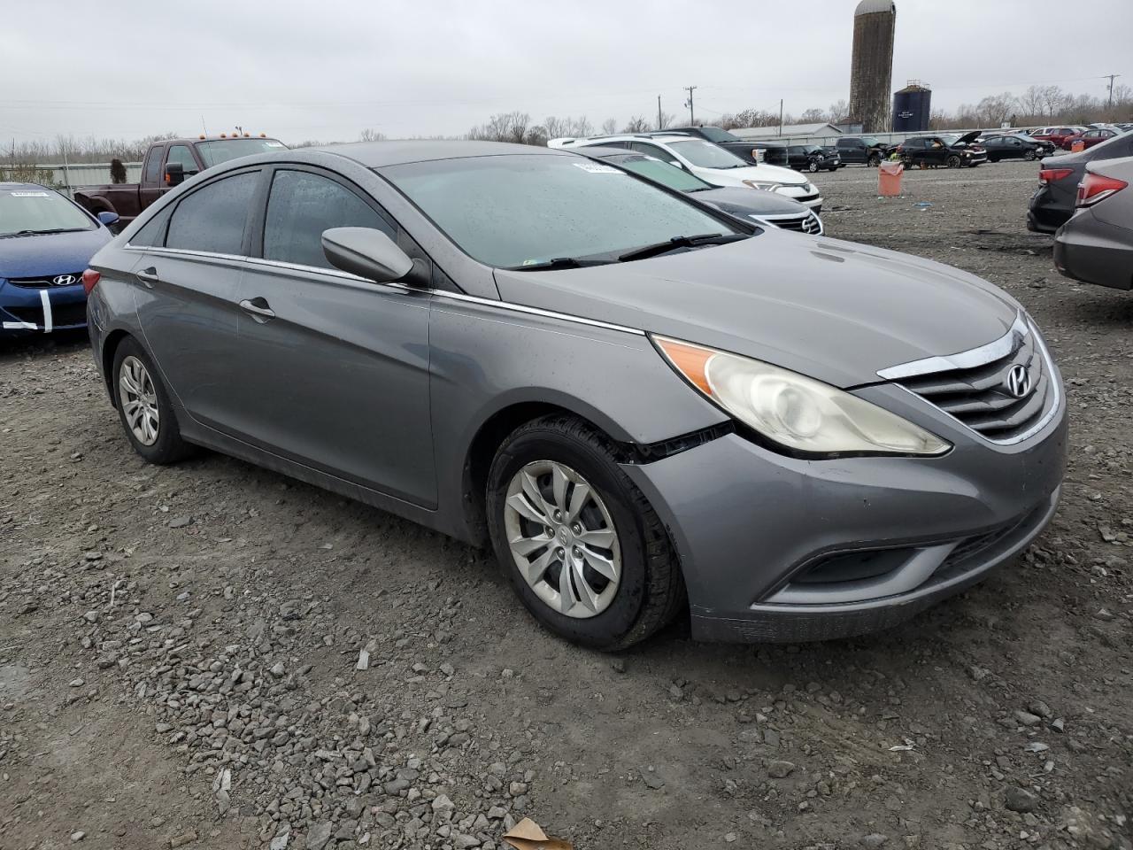 2013 Hyundai Sonata VIN 5NPEB4ACXDH559287 Copart auction photo, vandalism / front end damage thumbnail 4