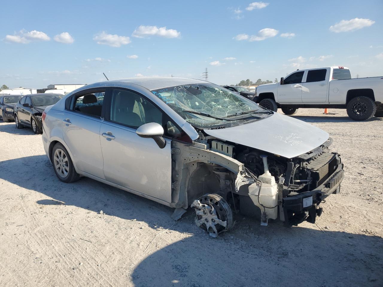 2017 KIA Rio VIN KNADM4A3XH6115846 Copart auction photo, front end damage thumbnail 4