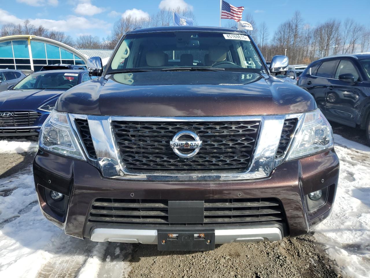 2017 Nissan Armada VIN JN8AY2NC8H9505811 Copart auction photo, minor dent/scratches / mechanical damage thumbnail 5
