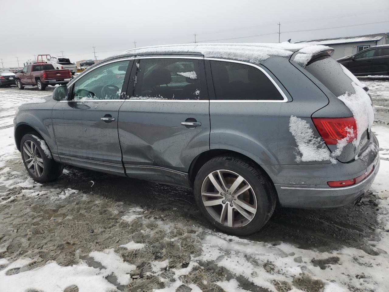 2014 Audi Q7 VIN WA1LGAFE9ED004043 Copart auction photo, front end / undercarriage damage thumbnail 2
