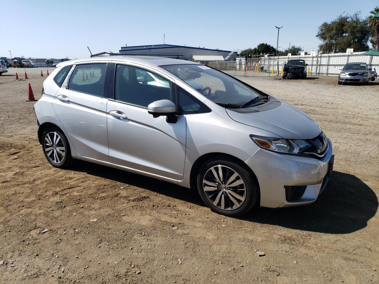 2015 Honda Fit VIN 3HGGK5H86FM766144 Copart auction photo, rear end damage thumbnail 4