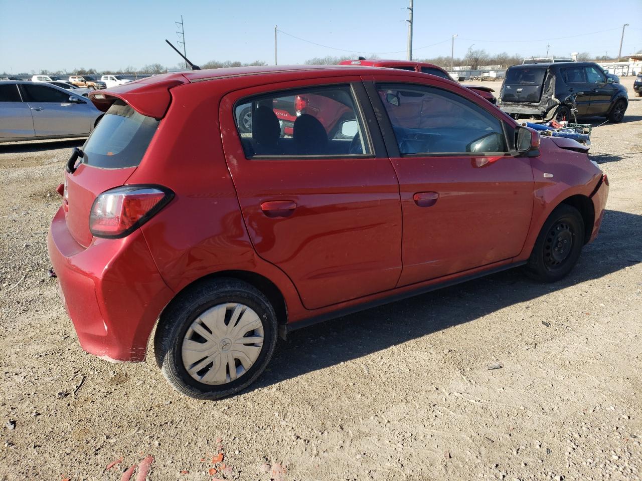 2022 Mitsubishi Mirage VIN ML32AUHJ7NH009381 Copart auction photo, front end damage thumbnail 3
