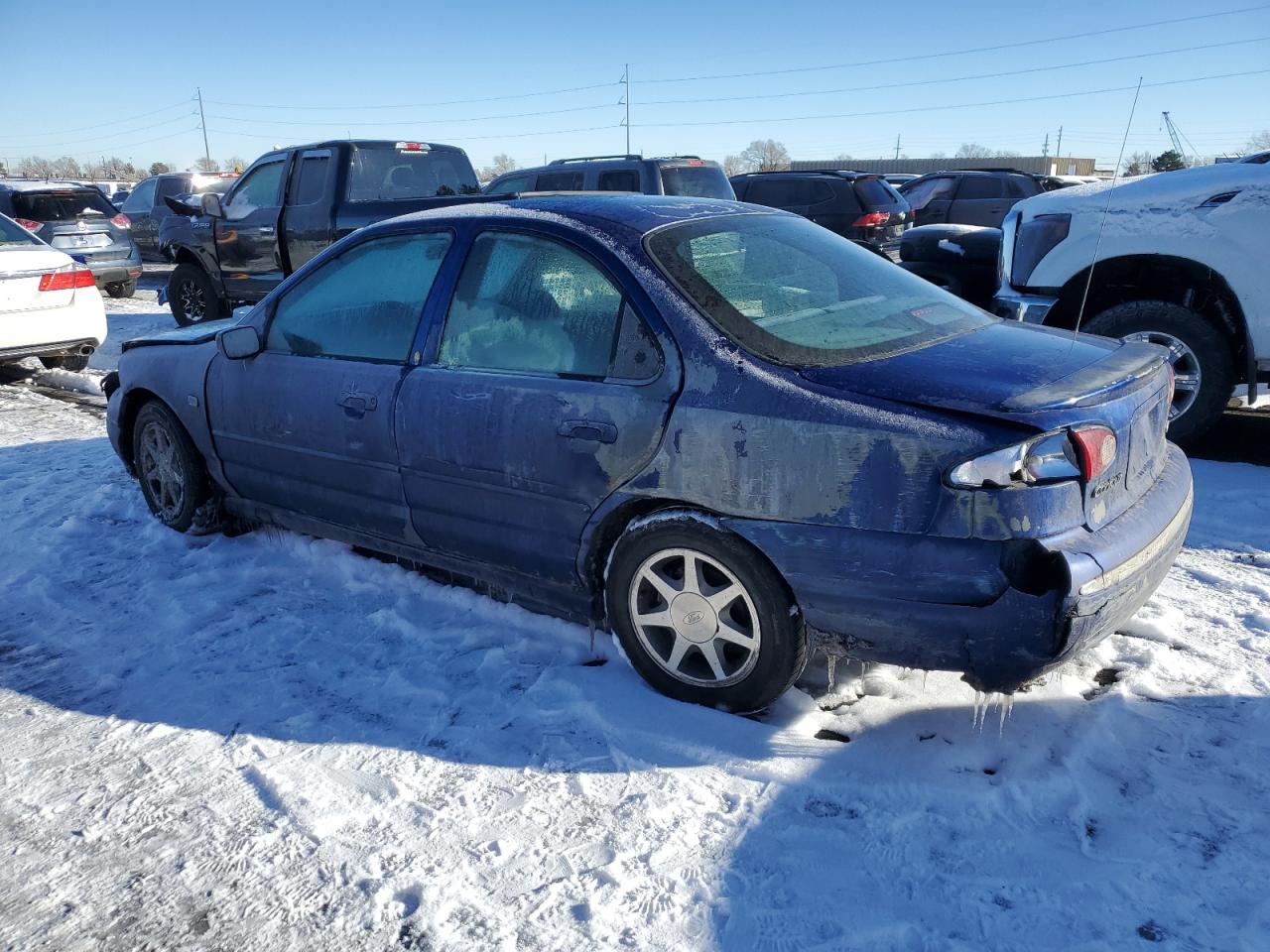 1995 Ford Contour VIN 1FALP67L8SK186282 Copart auction photo, all over damage thumbnail 2