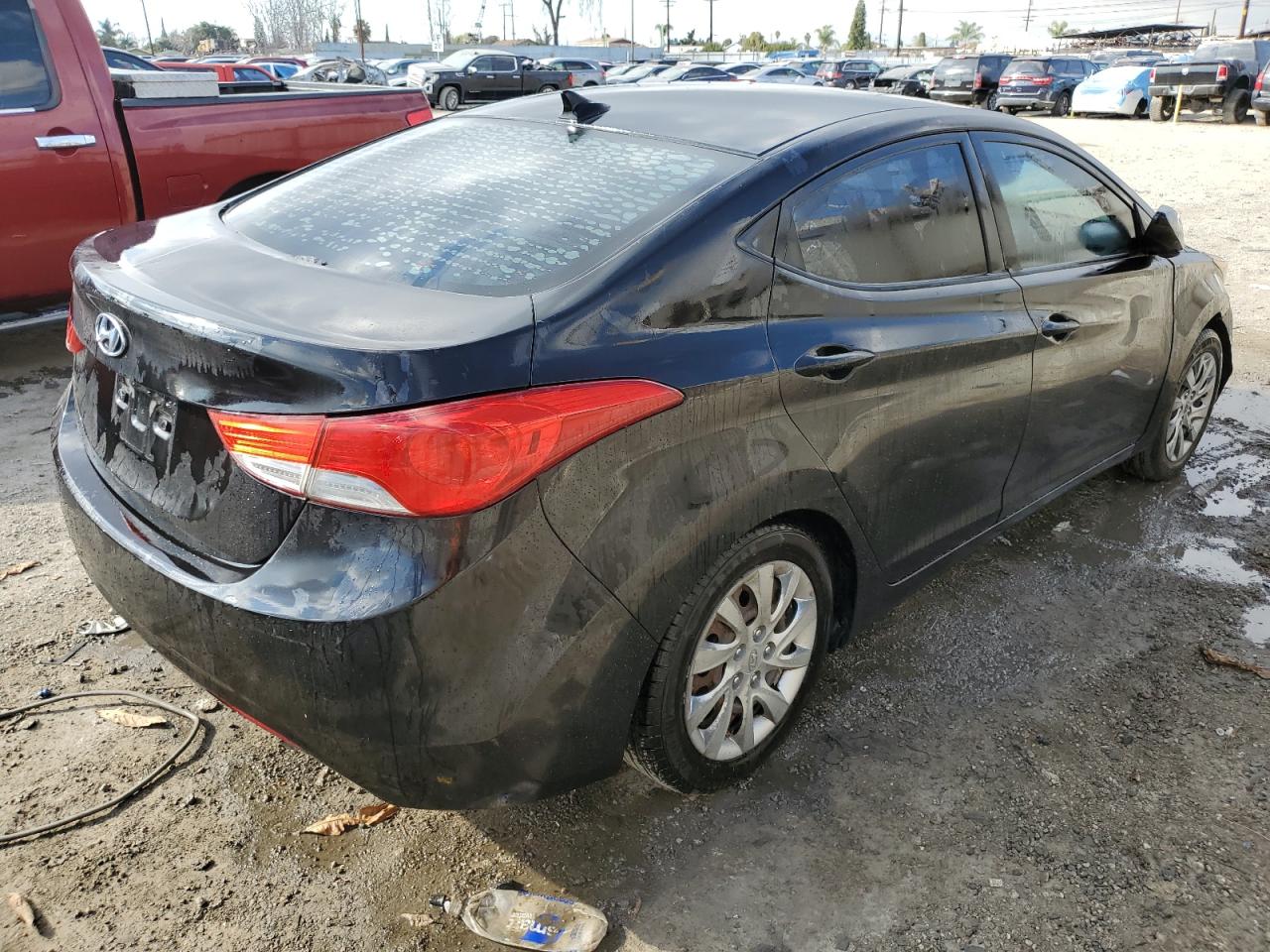 2012 Hyundai Elantra VIN KMHDH4AE2CU268195 Copart auction photo, mechanical damage thumbnail 3
