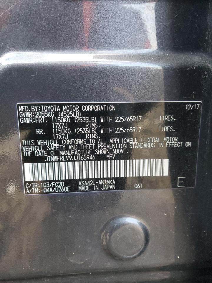 2018 Toyota RAV 4 VIN JTMWFREV9JJ165946 Copart auction photo, front end damage thumbnail 14