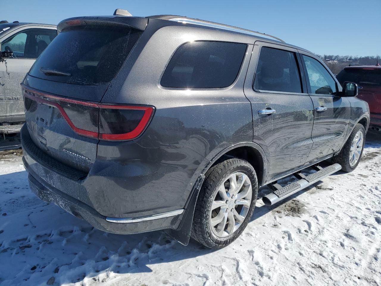 2016 Dodge Durango VIN 1C4RDJEGXGC323472 Copart auction photo, side damage thumbnail 3