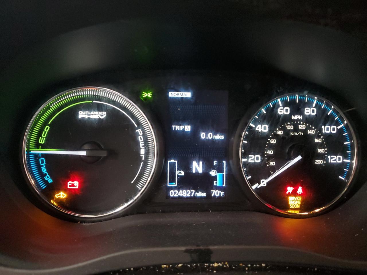 2019 Mitsubishi Outlander VIN JA4J24A58KZ056311 Copart auction photo, side / rear end damage thumbnail 9