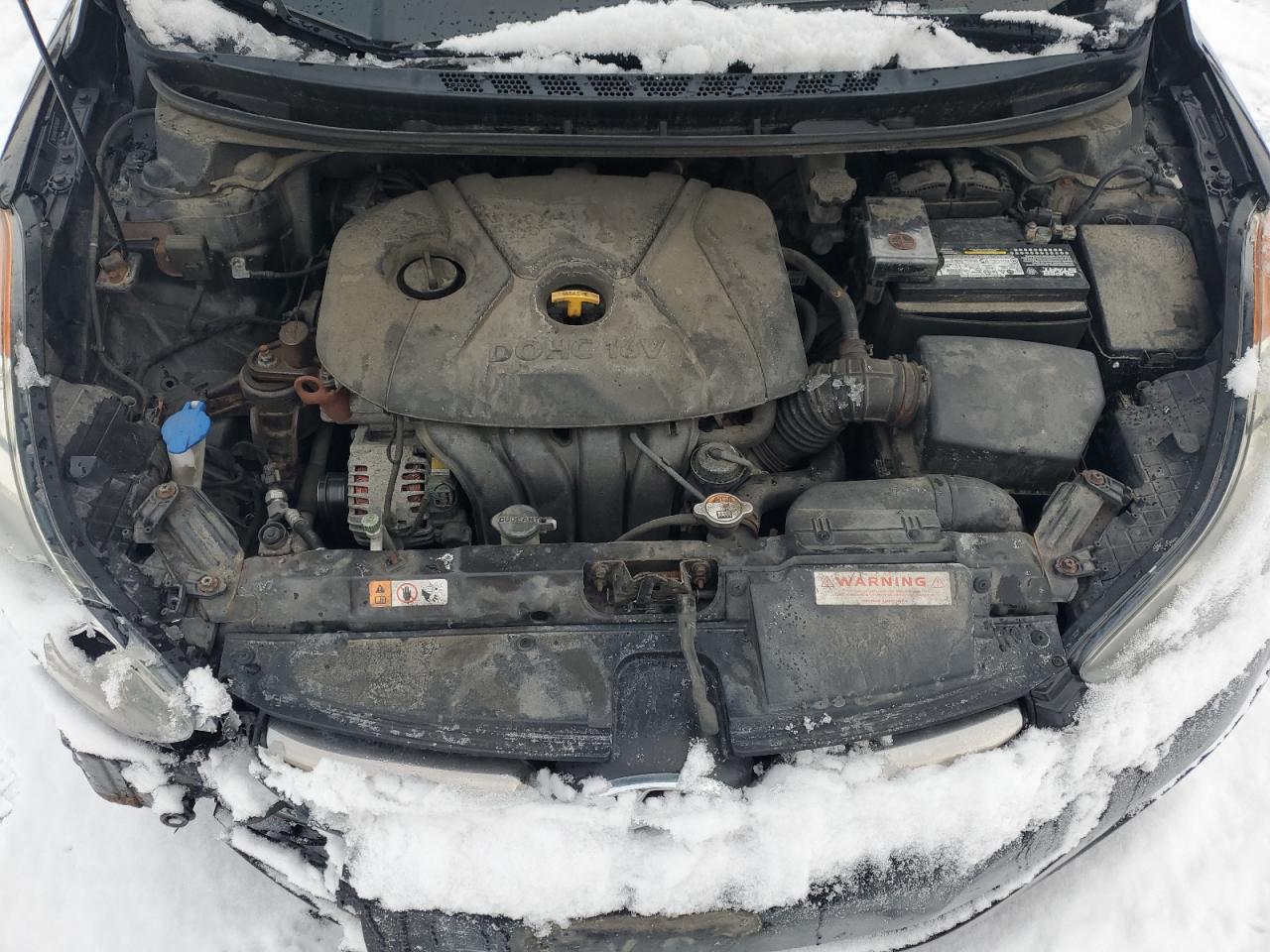 2013 Hyundai Elantra VIN 5NPDH4AE4DH249308 Copart auction photo, front end damage thumbnail 12