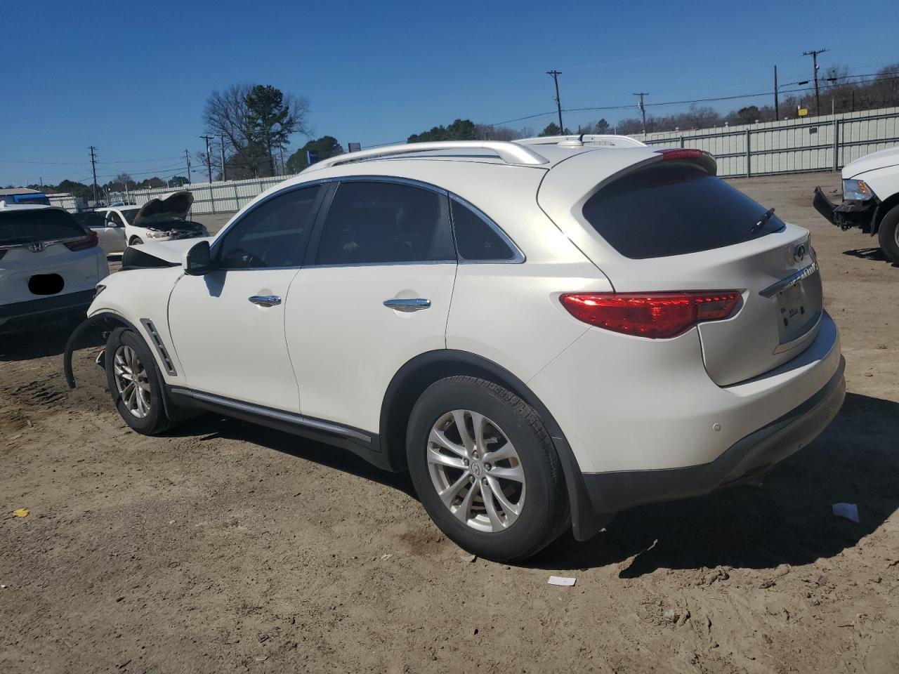 2012 Infiniti FX VIN JN8AS1MU8CM121040 Copart auction photo, front end damage thumbnail 2