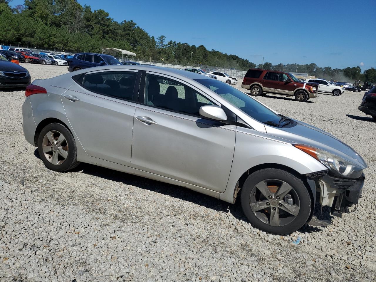 2013 Hyundai Elantra VIN KMHDH4AEXDU818258 Copart auction photo, front end damage thumbnail 4