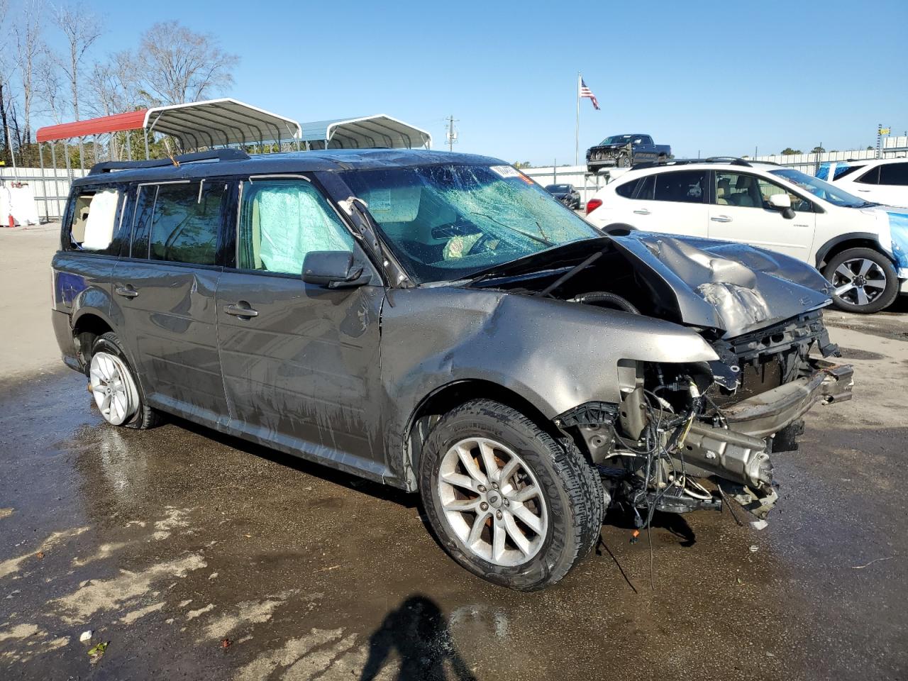 2014 Ford Flex VIN 2FMGK5B85EBD42991 Copart auction photo, rollover / all over damage thumbnail 4