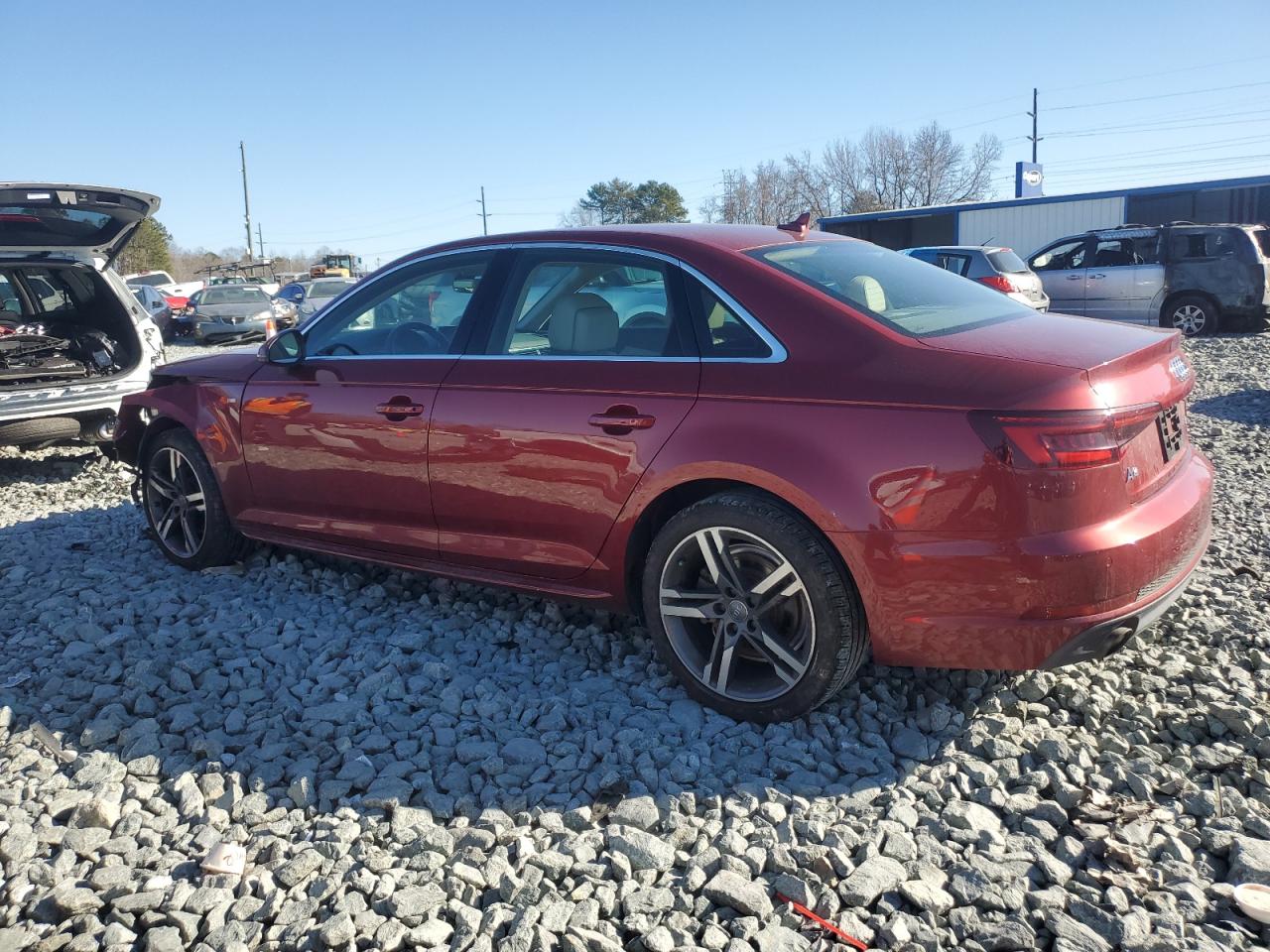 2018 Audi A4 VIN WAULMAF43JA066908 Copart auction photo, front end damage thumbnail 2