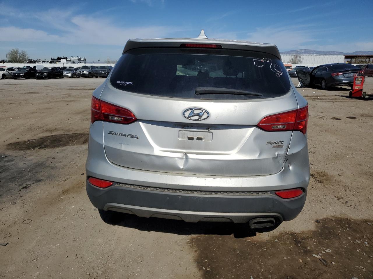 2016 Hyundai Santa Fe VIN 5XYZTDLB4GG314063 Copart auction photo, front end damage thumbnail 6
