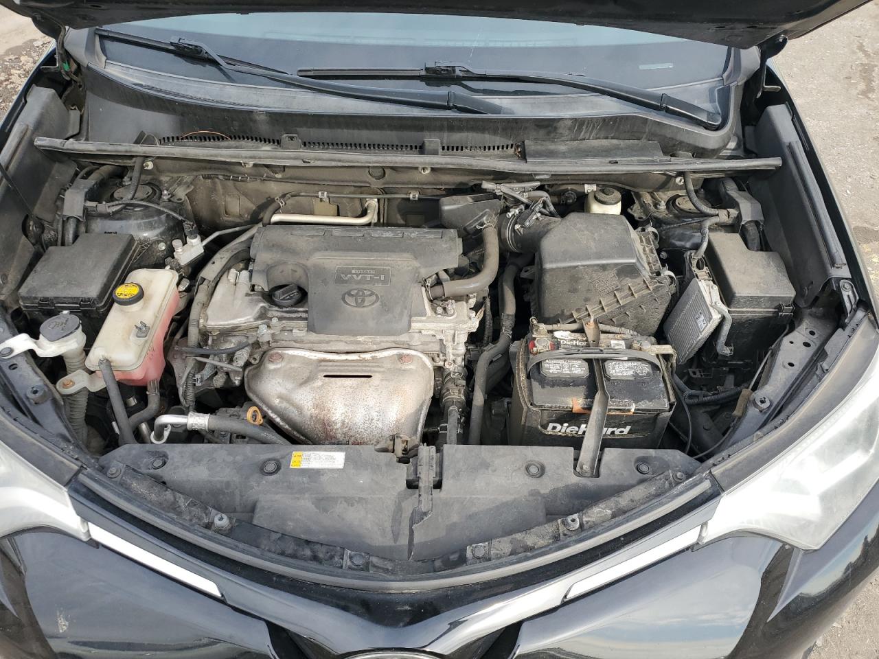 2017 Toyota RAV 4 VIN 2T3BFREV9HW598824 Copart auction photo, rear end damage thumbnail 12