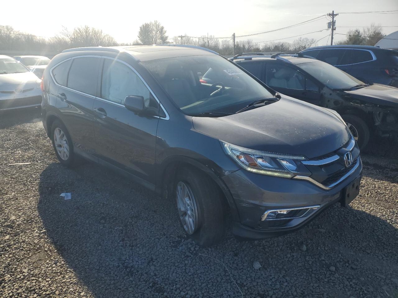 2016 Honda CR-V VIN 2HKRM4H71GH645225 Copart auction photo, side damage thumbnail 4