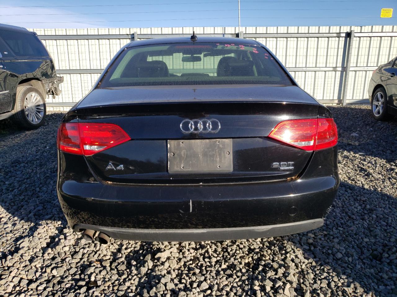 2010 Audi A4 VIN WAUBFAFL5AN055284 Copart auction photo, rear end / mechanical damage thumbnail 6
