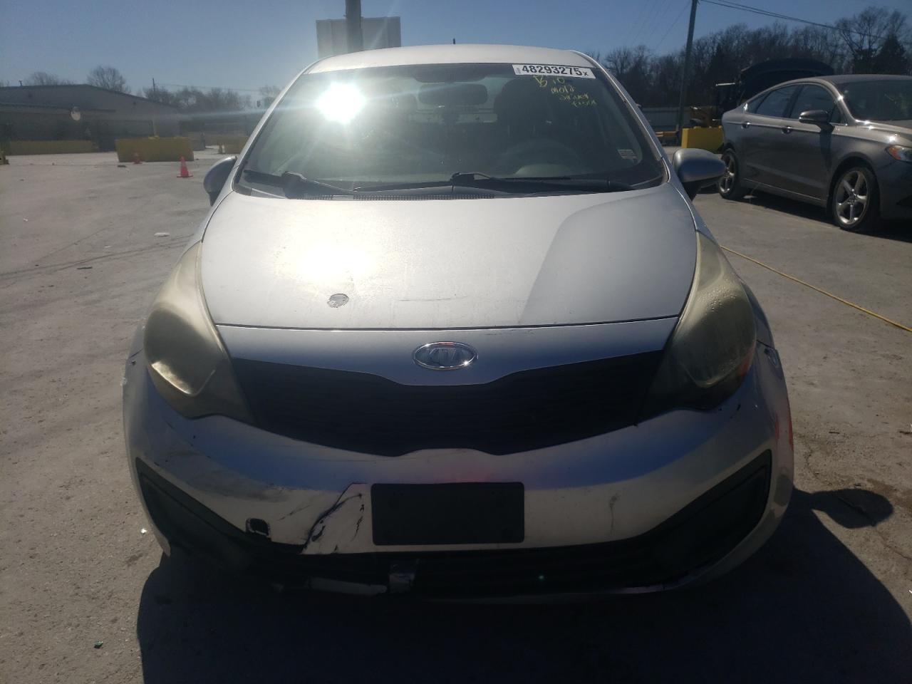 2013 KIA Rio VIN KNADM4A39D6128579 Copart auction photo, rear end damage thumbnail 5