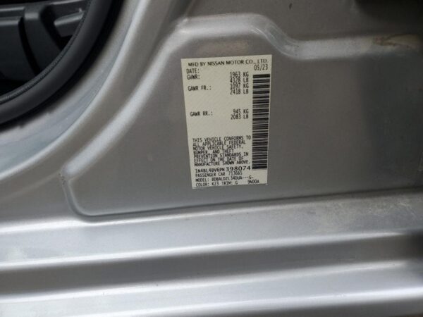 NISSAN ALTIMA SILVER - 1N4BL4BV6PN398074
