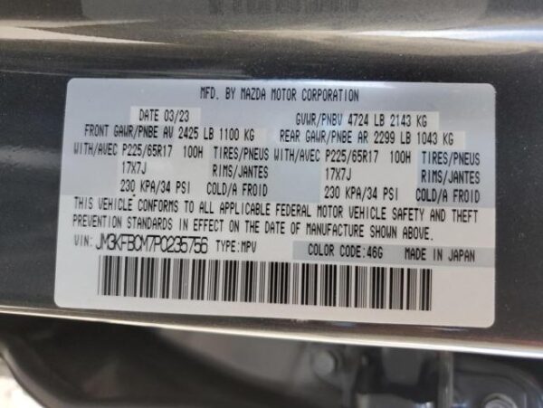 Mazda CX-5 2023 - JM3KFBCM7P0235756