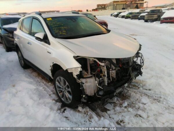 2018 Toyota Rav4 Hybrid White - JTMDJREV5JD167360