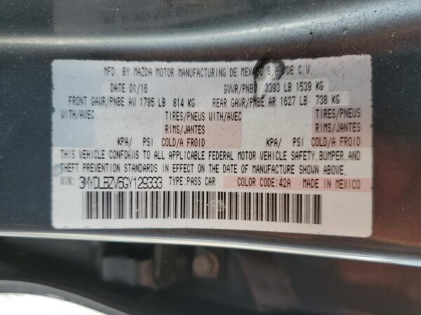 TOYOTA SCION BLACK - 3MYDLBZV6GY129333