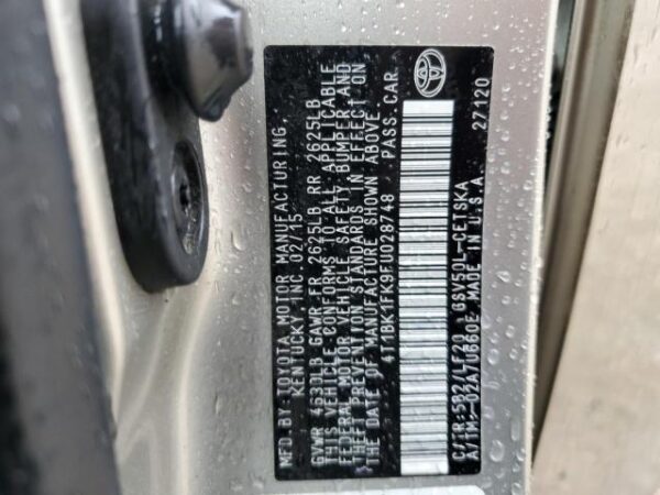Toyota CAMRY 2015 - 4T1BK1FK9FU028748