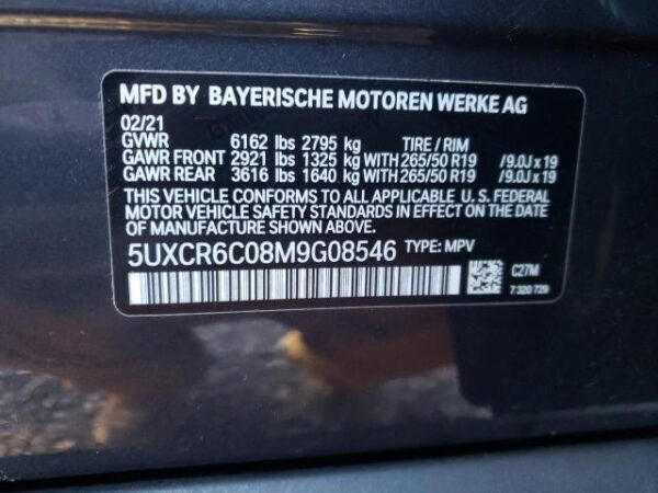 2021 BMW X5 xDrive40I Cream — 5UXCR6C08M9G08546