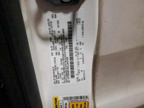 Ford RANGER 2020 - 1FTER4FH0LLA47225