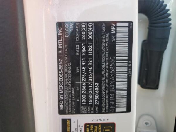 Mercedes-benz GLE 2022 - 4JGFB4JB4NA658560